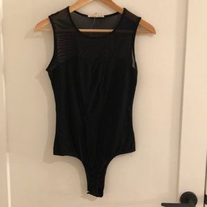 Sexy mesh one piece tank top